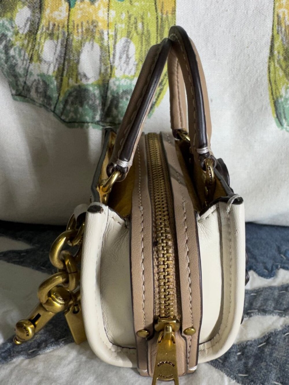 Coach Mini Rogue Charm with Tea Roses - Picture 3 of 7